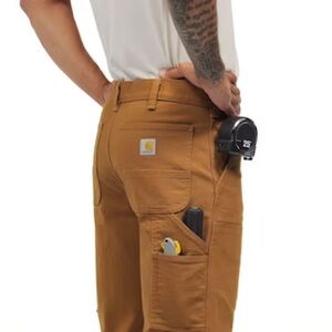 New without Tags Carhartt Men's Relaxed Fit Carhartt Brown Canvas Work pants